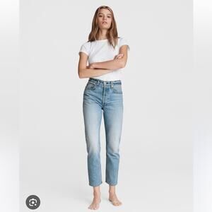 Rag & Bone Women's Jeans Nina High Rise Ankle Cigarette Size 24 Buttonfly